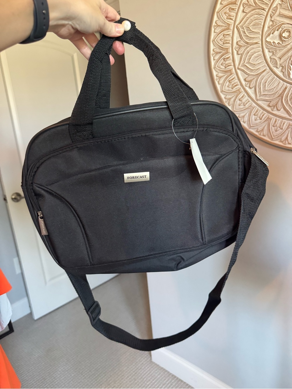 NWT Forcast Black Bag with Shoulder Strap